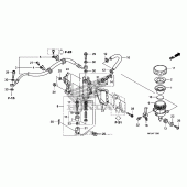 Схема вузла: Задній гальмівний циліндр (cbr1000rr) для Honda CBR1000 CBR1000RR Fireblade