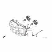 Схема вузла: Фара для Honda XL1000V Varadero