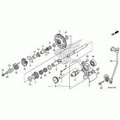 Схема вузла: Reverse gear для Honda GL1800 Gold Wing