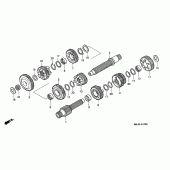 Схема узла: Трансмиссия для Honda ST1100 Pan-European