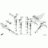 Схема узла: Распредвал & Клапан для Honda VT1300 Fury