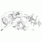 Схема вузла: Фара (CB1300 / CB1300A) для Honda CB1300 Super Four