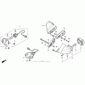 Схема вузла: Поворотники (91-94) для Honda CBR600 CBR600F2