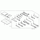 Схема вузла: Інструмент (1) для Honda GL1500 F6C