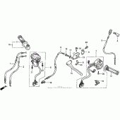 Схема вузла: Cable + switch для Honda CBR900RR CBR919RR Fireblade