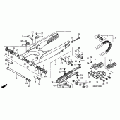 Схема вузла: Задній важіль (Маятник) для Honda CRF450 CRF450R