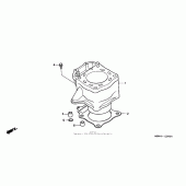 Схема вузла: Циліндр для Honda XR650