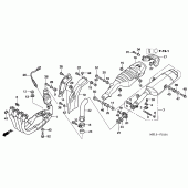 Схема вузла: Вихлопна система (CBR1000RR6 / 7) для Honda CBR1000 CBR1000RR Fireblade