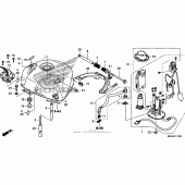 Схема узла: Топливный бак для Honda NT700 NT700V
