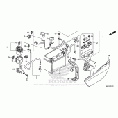 Схема вузла: Акумулятор для Honda ST1300 Pan-European Police