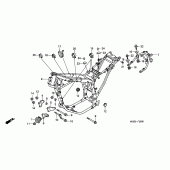 Схема вузла: Рама для Honda XL650 Transalp