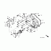 Схема вузла: Права кришка картера для Honda CBF250