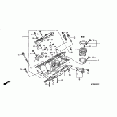 Схема узла: Right головка цилиндра для Honda ST1300 Pan-European