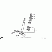 Схема вузла: Рульова траверса для Honda CB900 919