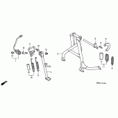 Схема узла: Подставка для Honda CBR600 CBR600F