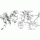 Схема вузла: Радіатор для Honda VT1100 Shadow ACE