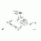 Схема вузла: Water hose connection для Honda VT125 Shadow