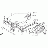 Схема вузла: Задній важіль (Маятник) для Honda VFR800 VFR