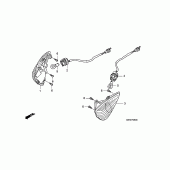 Схема узла: Поворотники (CBF600S/SA) для Honda CBF600