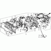 Схема вузла: Панель приладів для Honda GL1500 Gold Wing Special Edition