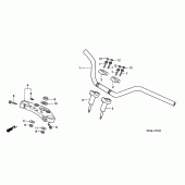 Схема узла: Верхняя траверса и Клипон руля для Honda VF750 Magna