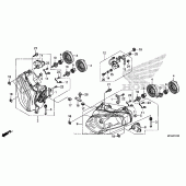 Схема вузла: Фара для Honda GL1800 Gold Wing