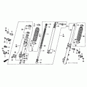 Схема узла: Вилка передней оси для Honda XRV750 Africa Twin