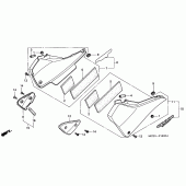 Схема вузла: Бічний обтічник для Honda CB900 Hornet