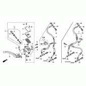 Схема вузла: Передній гальмівний циліндр (CB1300 / S) для Honda CB1300 Super Four