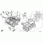 Схема вузла: Crankcase (1) для Honda VFR1200 Crosstourer