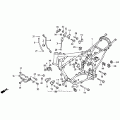 Схема вузла: Рама для Honda XR600