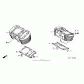 Схема узла: Цилиндр для Honda VT750 Shadow Spirit