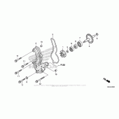 Схема вузла: Водяний насос для Honda CRF150 CRF150RB