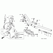 Схема узла: Верхняя траверса & Клипон руля (CB600F3/4/5/6) для Honda CB600F Hornet
