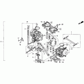 Схема узла: Карбюратор в сборе для Honda GL1500 Gold Wing Aspencade