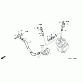 Схема вузла: Труба водна для Honda XL650 Transalp