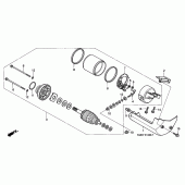 Схема вузла: Стартер електричний для Honda VT125 Shadow