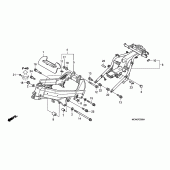 Схема вузла: Рама для Honda VFR800 VFR