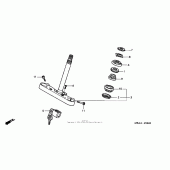 Схема вузла: Рульова траверса для Honda VTX1300