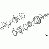 Схема узла: Сцепление для Honda CBR600 CBR600F