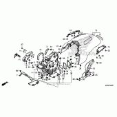 Схема вузла: Заднє крило для Honda GL1800 Gold Wing Valkyrie