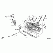 Схема узла: Головка цилиндра (rr.) для Honda VFR1200 VFR