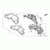 Схема вузла: Панель приладів (CBF600S / SA) для Honda CBF600