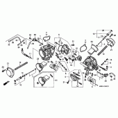 Схема вузла: Карбюратор (COMPONENT PARTS) для Honda VTR1000 Firestorm