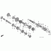 Схема узла: Трансмиссия для Honda XR250