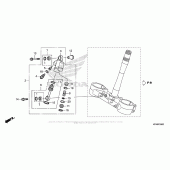 Схема вузла: Steering Damper для Honda CRF250 CRF250R