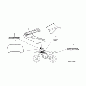 Схема узла: Наклейки (XR650R3) для Honda XR650
