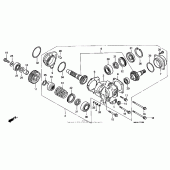Схема вузла: Cross shaft для Honda VT1100 Shadow Aero