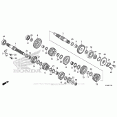 Схема вузла: Трансмісія для Honda CBR300R