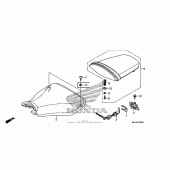 Схема вузла: Сидіння для Honda CBR600 CBR600RR